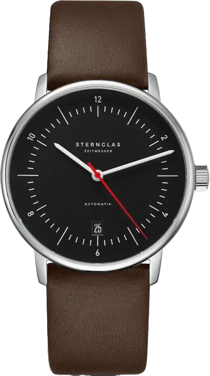 Sternglas Naos Automatic S02-NA43-PR04 Men's Watch • Bauhaus Design • Sapphire Crystal
