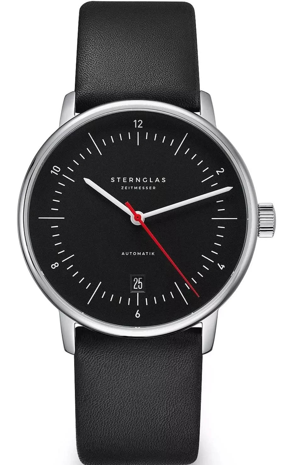 Sternglas Naos Automatic S02-NA43-PR07 Unisex Watch • Bauhaus Design • Sapphire Crystal