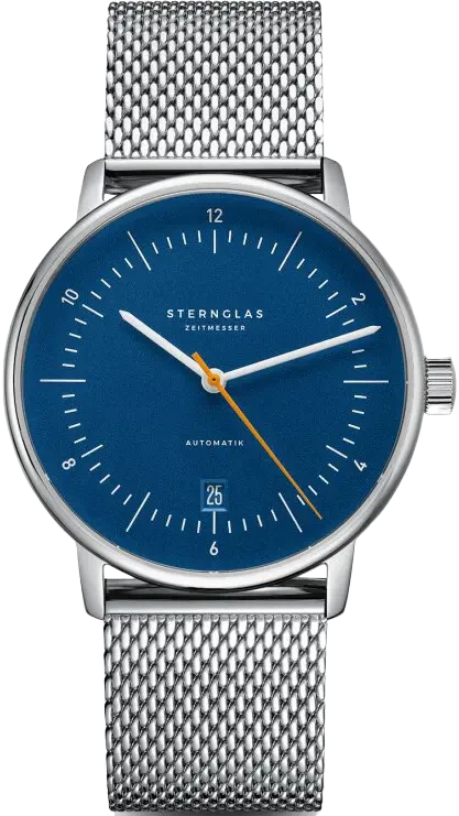 Sternglas Naos Automatic S02-NA45-MI04 Men's Watch • Bauhaus Design • Sapphire Crystal