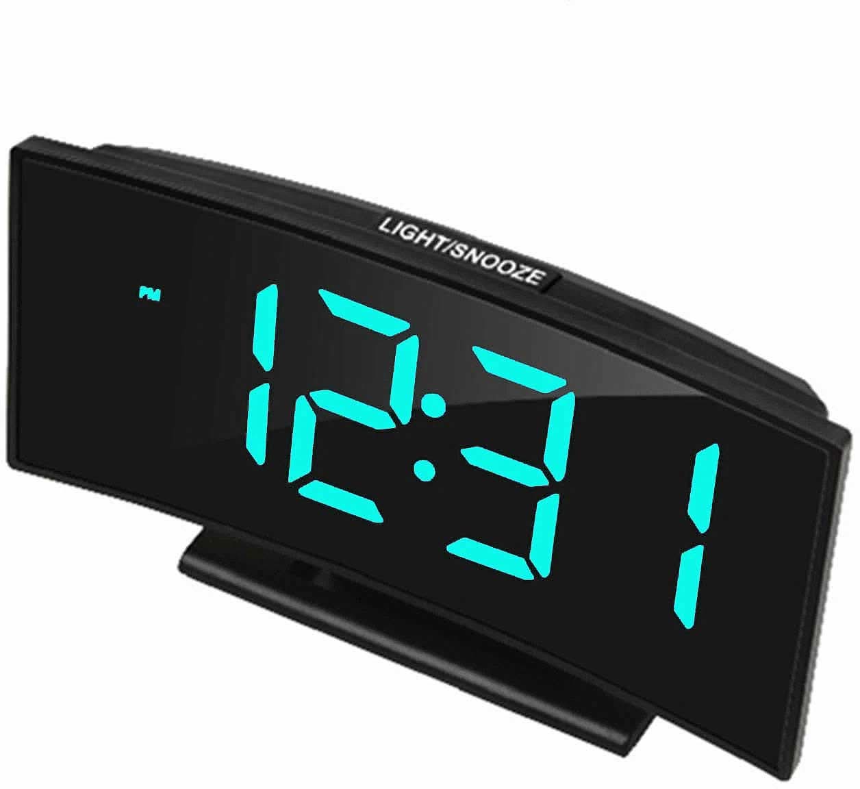JVD Modern Digital Alarm Clock 17.0 x 9.5 x 5.0 cm Plastic • Temperature Display • Snooze Function