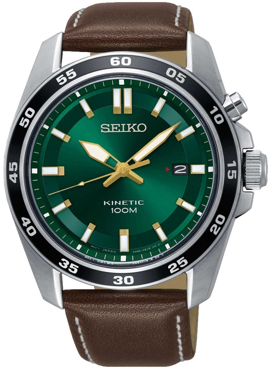 Seiko SKA791P1 Men's Watch • Kinetic Drive • Hardlex Crystal