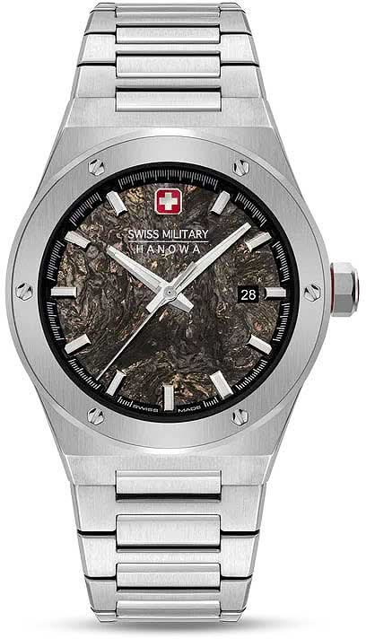 Swiss Military Hanowa Sidewinder Forged Carbon SMWGH0003601 Men's Watch • Swiss Made • Sapphire Crystal
