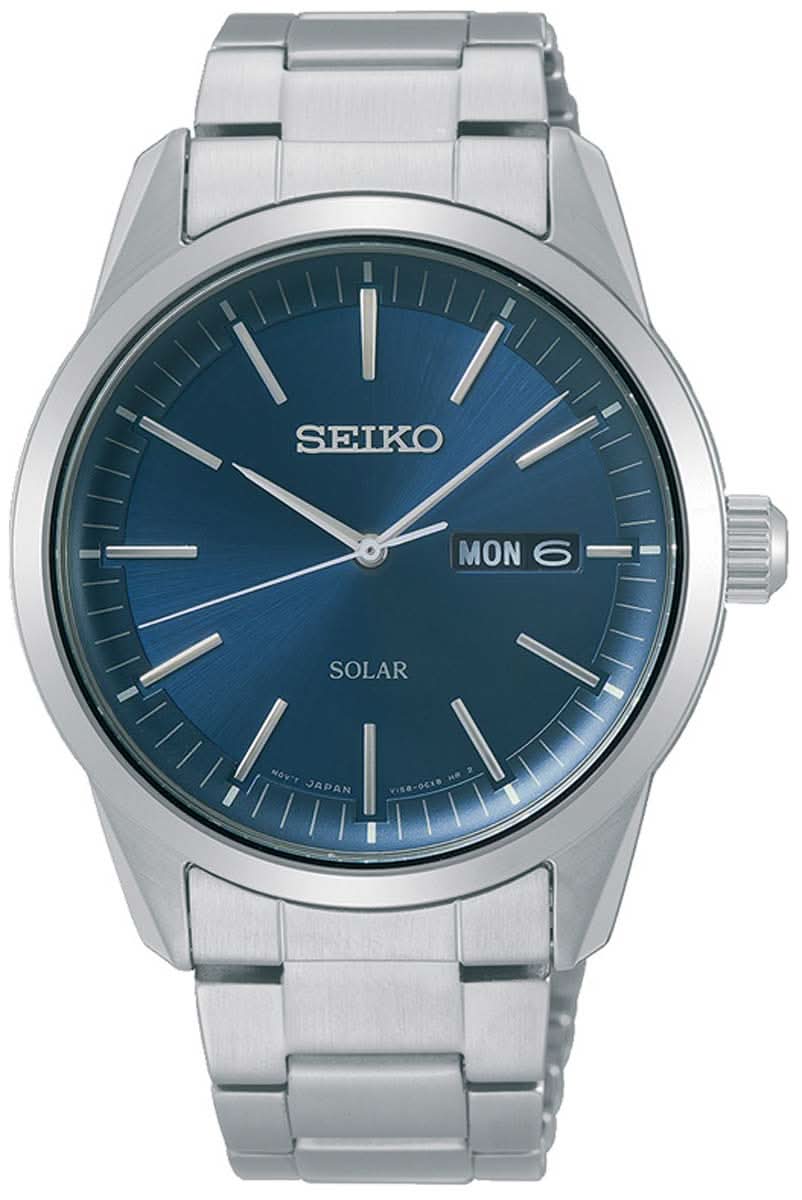 Seiko Conceptual SNE525P1 Men's Watch • Solar Movement • Sapphire Crystal