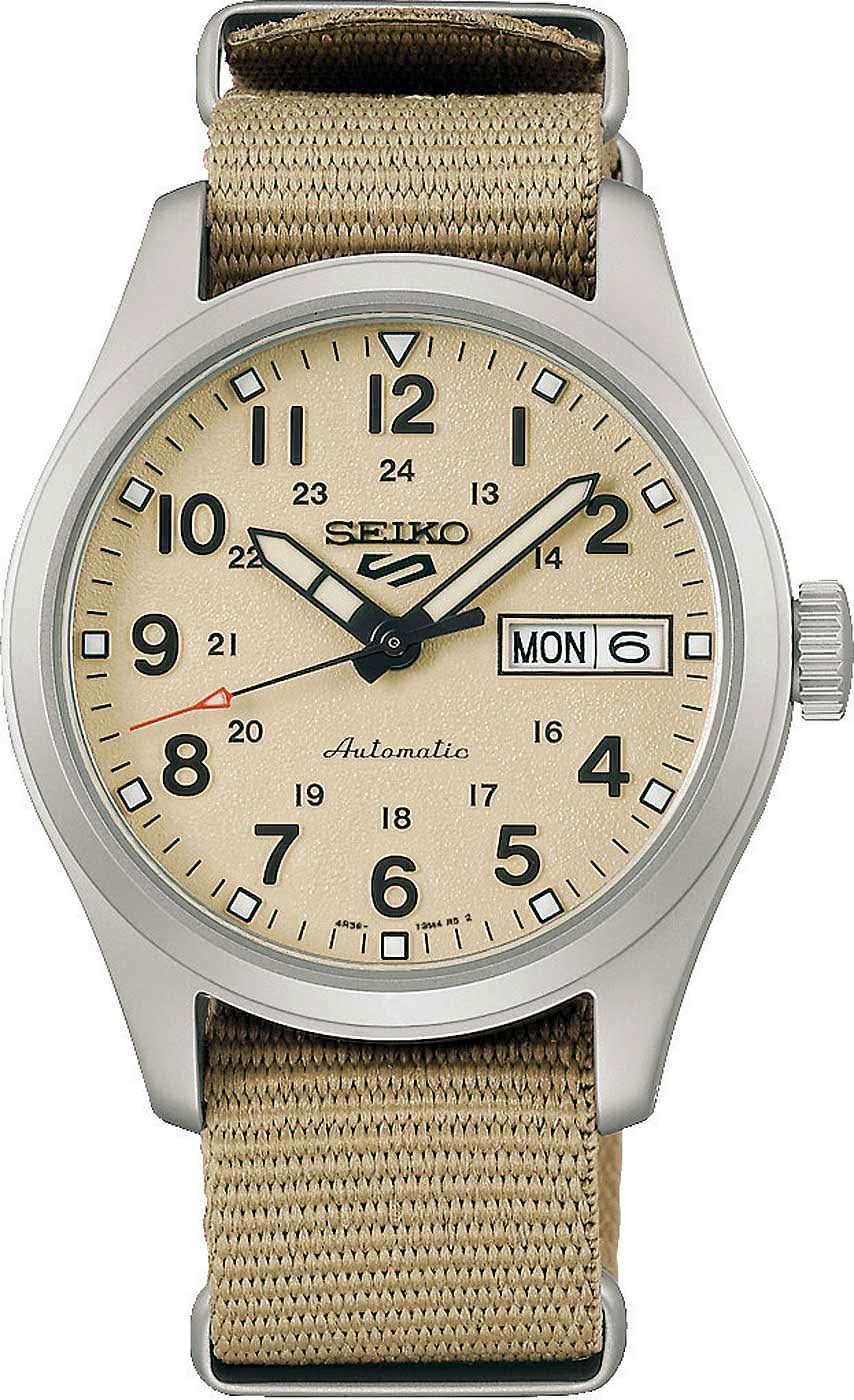 Seiko 5 Sports SRPJ83K1 Men's Watch • Automatic Movement • Textile Strap