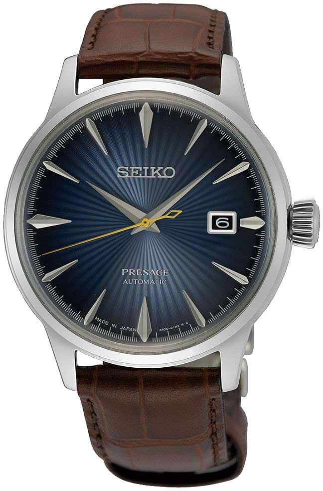 Seiko Presage SRPK15J1 Men's Watch • Automatic Caliber 4R35 • Elegant Cocktail Design