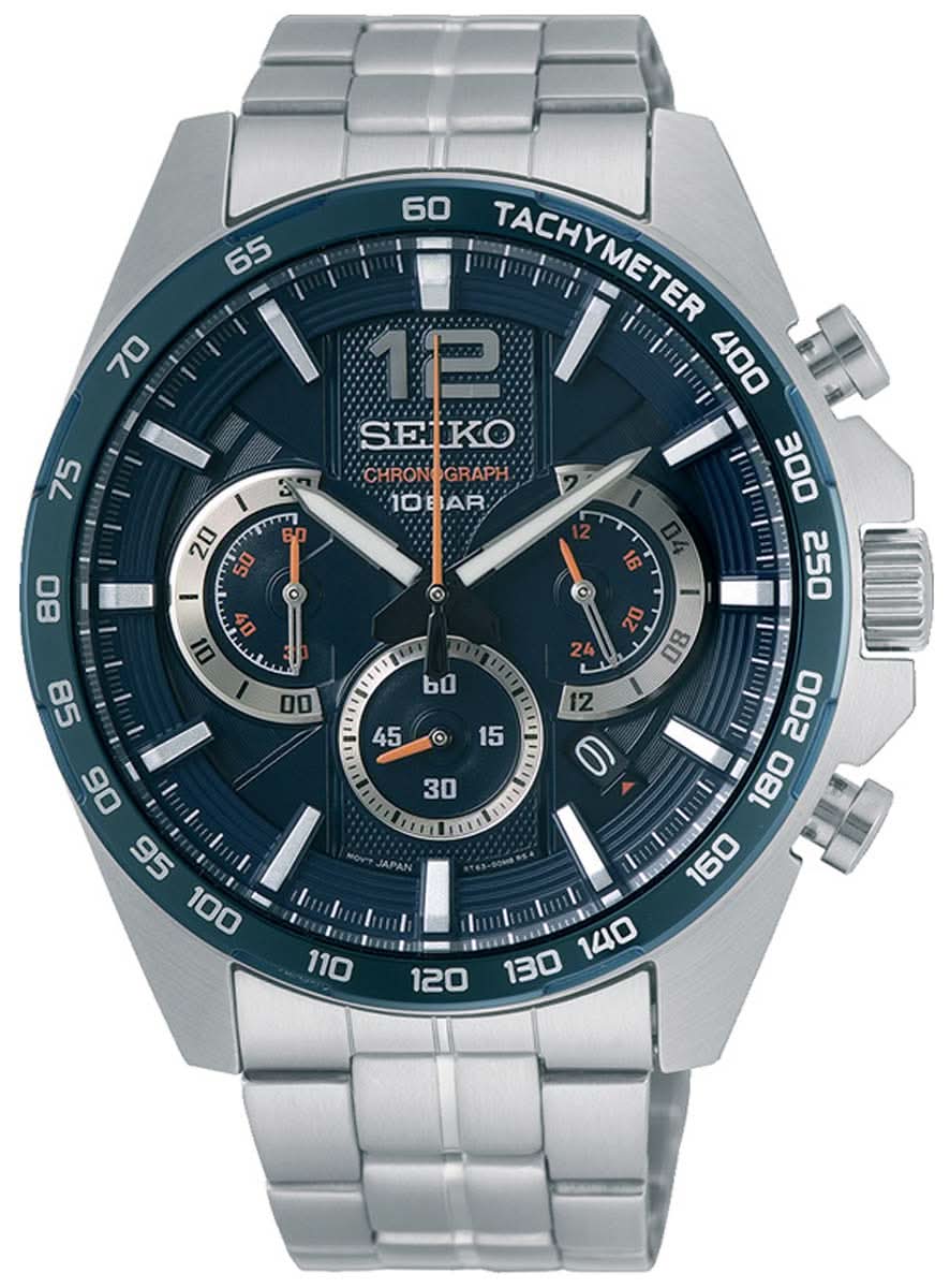 Seiko Conceptual SSB345P1 Men's Watch • Precise Quartz Movement • 10 Bar Water Resistant