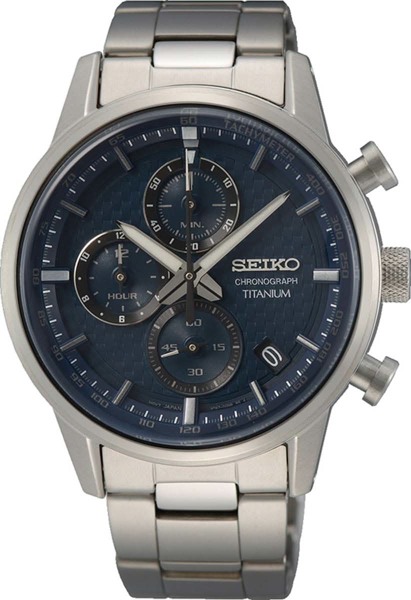Seiko Conceptual SSB387P1 Men's Watch • Titanium Case • Chronograph