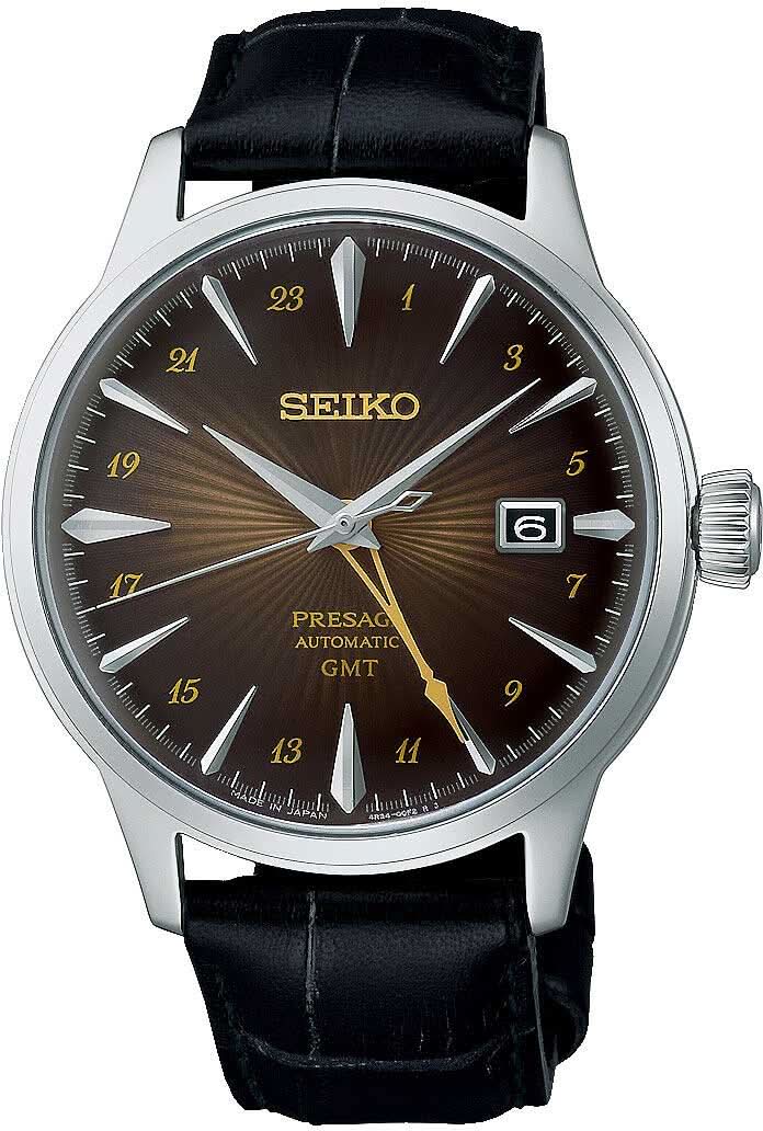 Seiko SSK039J1 Presage Men's Watch • In-House Quality • GMT