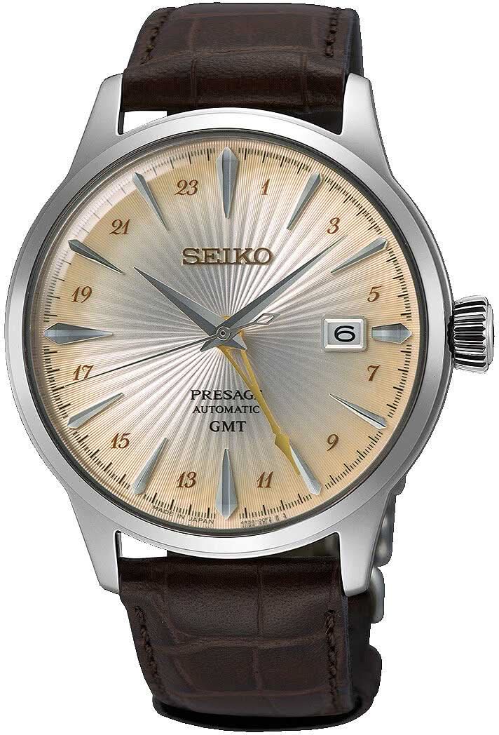 Seiko Presage SSK041J1 Men's Watch • Automatic GMT • Style 60s