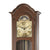 Standuhr aus Nussbaumholz mit Mondphasenanzeige und römischem Zifferblatt
