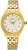 Seiko Conceptual SUR538P1 Women's Watch • Elegant Cabochon Crown • Gold Design