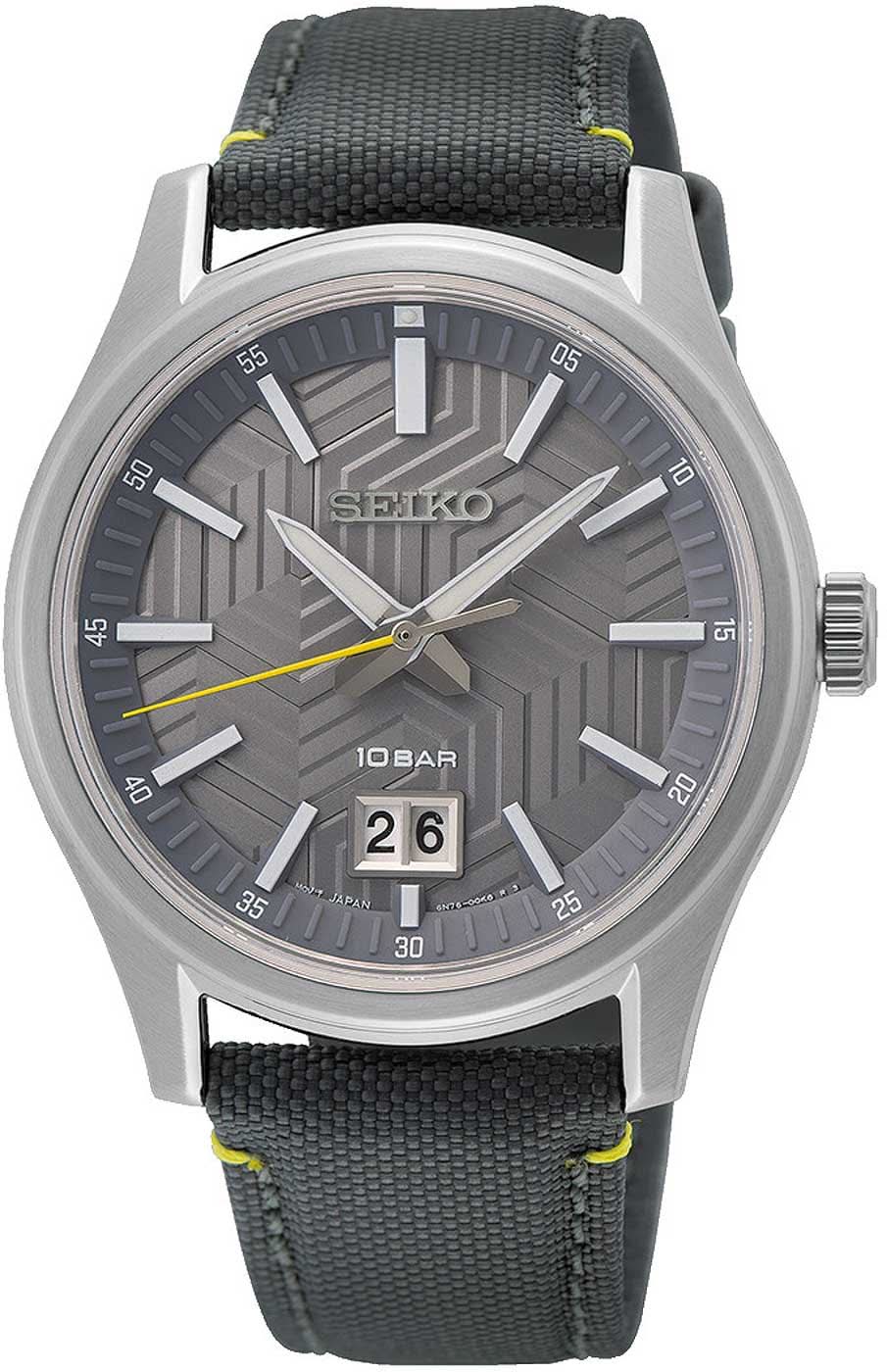 Seiko Conceptual SUR543P1 Men's Watch • Sapphire Crystal • Big Date