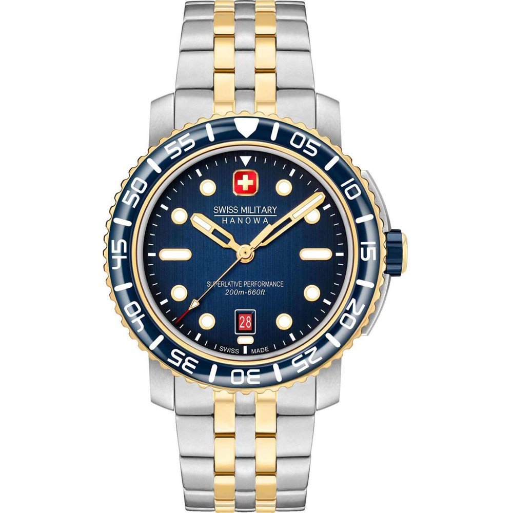Swiss Military Hanowa Aqua SMWGH0001760 Herrenuhr Schwarz • Quarzwerk • Wasserdicht