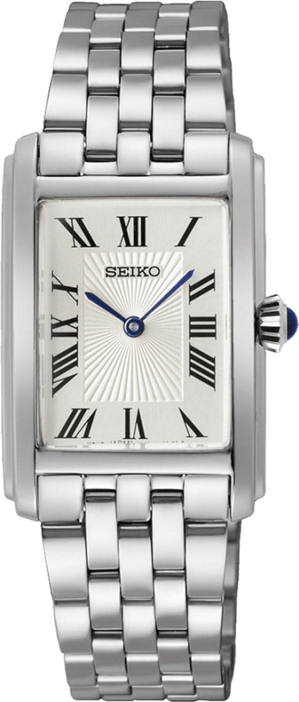 Seiko SWR083P1 Women's Watch • Japanese Quality • Tank Design