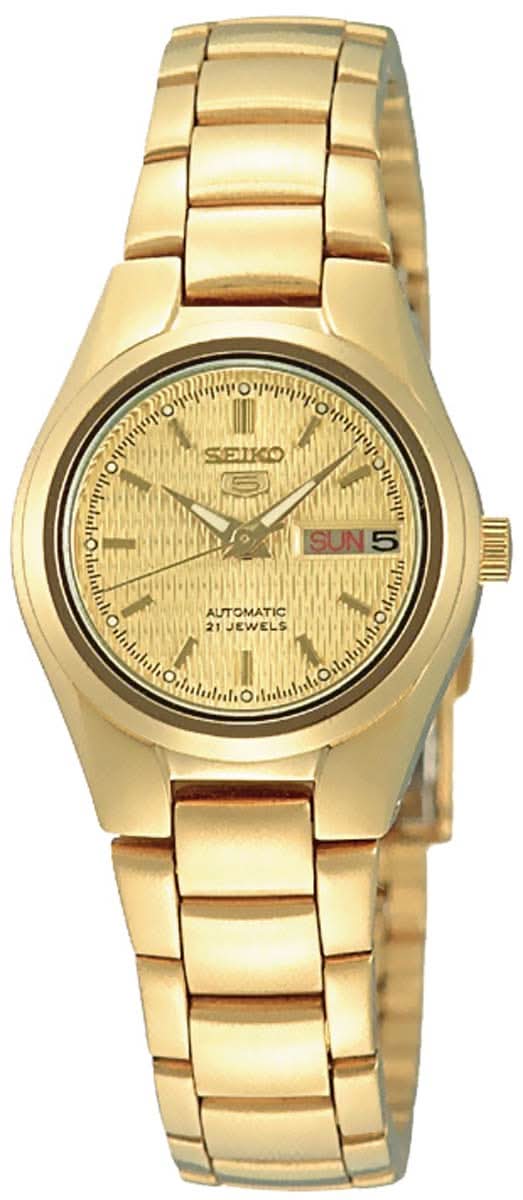 Seiko Seiko 5 SYMC18K1 Women's Watch • Automatic Movement • Gold-Tone Finish