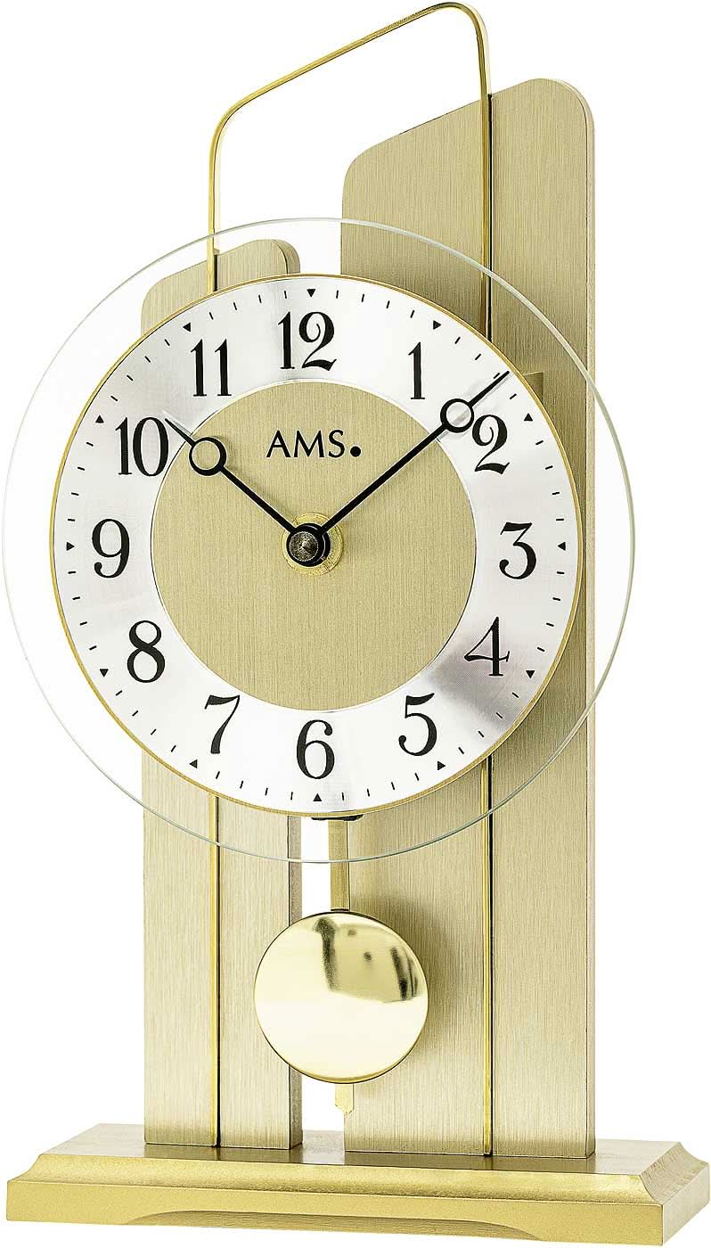 AMS Table Clock 25x14x6 cm Wood • Modern Design • Quartz Movement