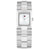 Tommy Hilfiger TH1782786 Damen Armbanduhr Silber • Eckiges Gehäuse mit Mineralglas • Edelstahlarmband