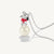 Snoopy PEANUTS Charm with Heart on Snowball made from recycled 925 Sterling Silver