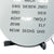 Close-up of the LED word display on the gray watch face with the text "one seven two four"