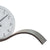 Table clock: Detail of the bent anthracite metal base