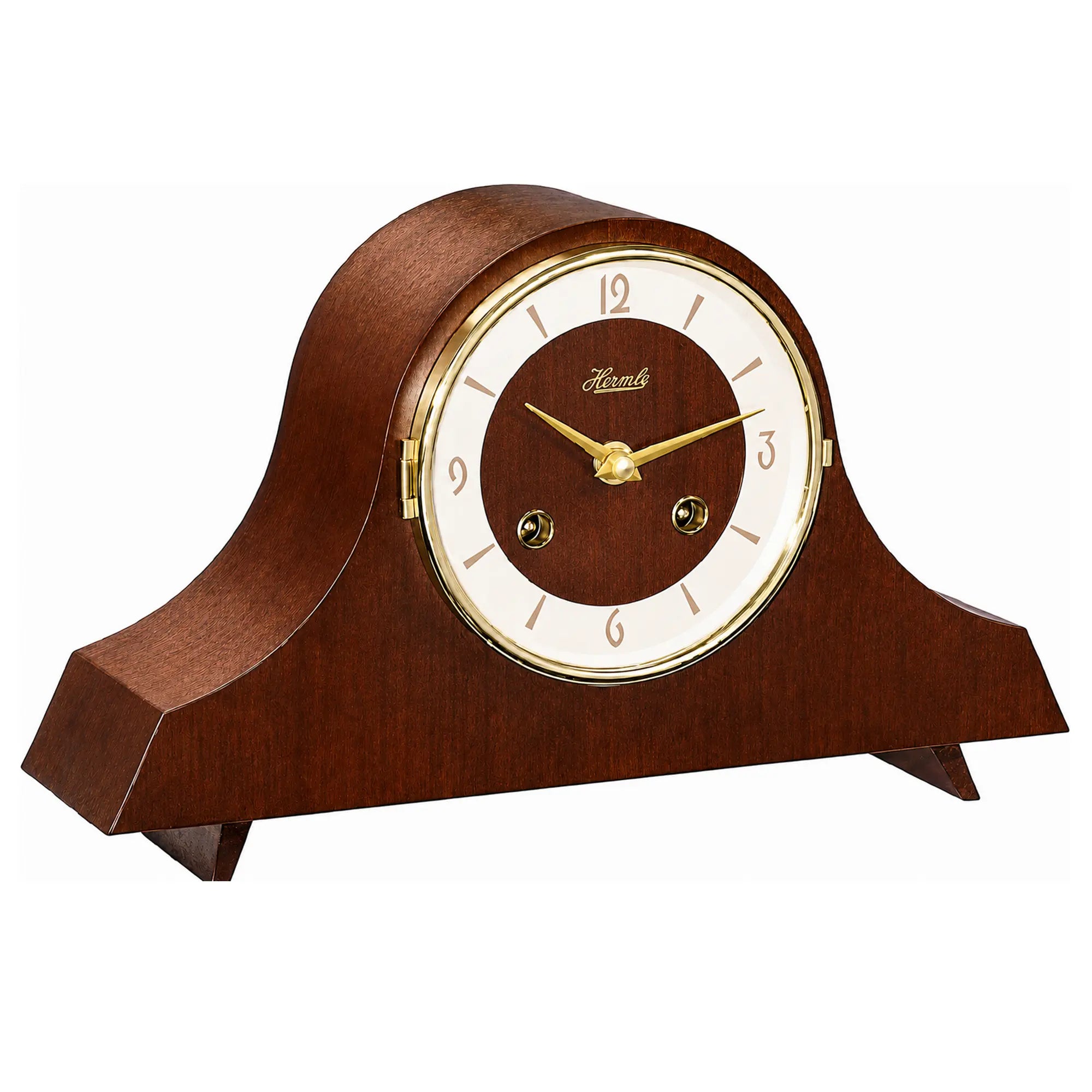 Hermle Table Clock 19x31.5x11 cm Wood • Half-hourly chime • Mechanical 8-day movement
