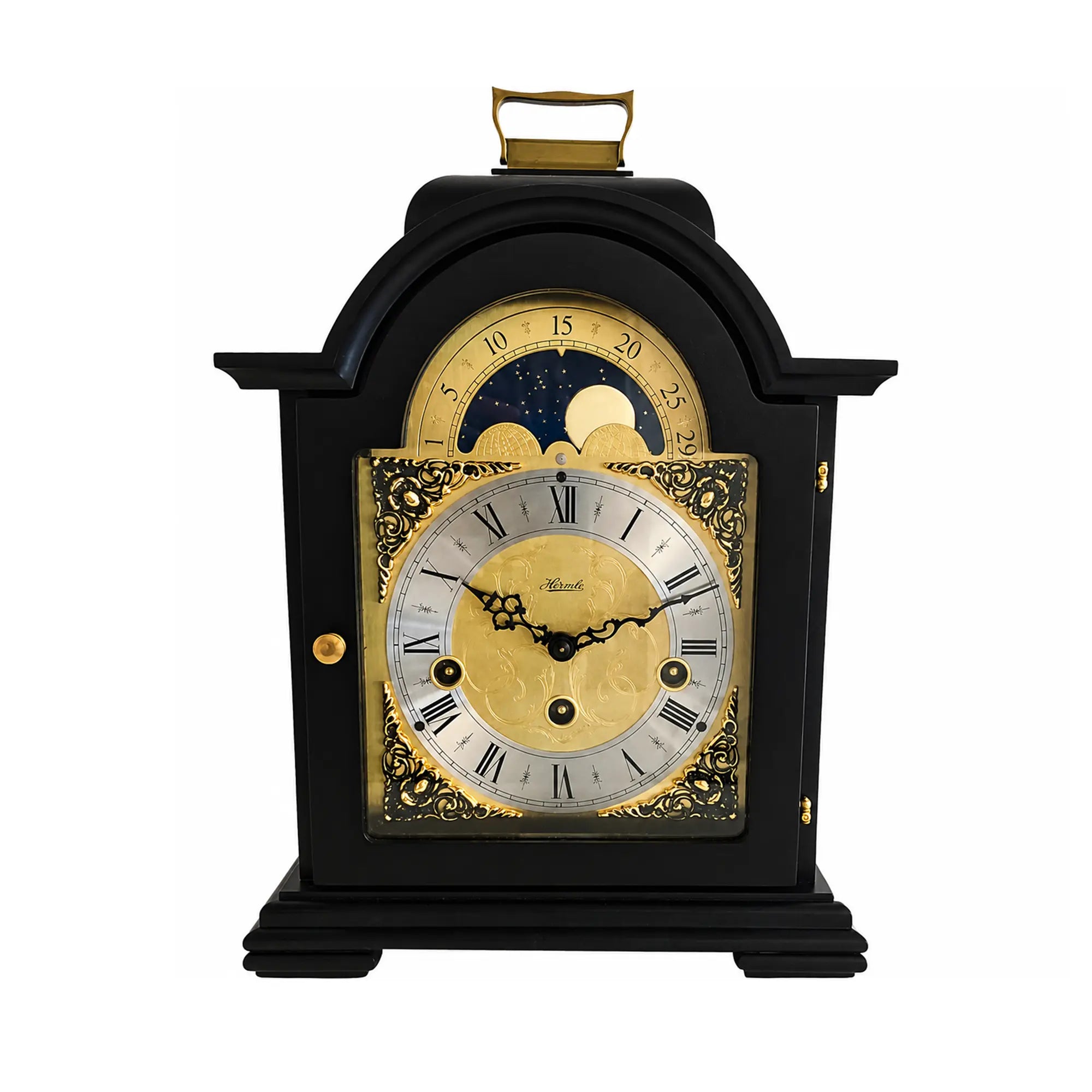 Hermle Table Clock 30x21x14 cm Wood • Westminster Chime • Moon Phase Display