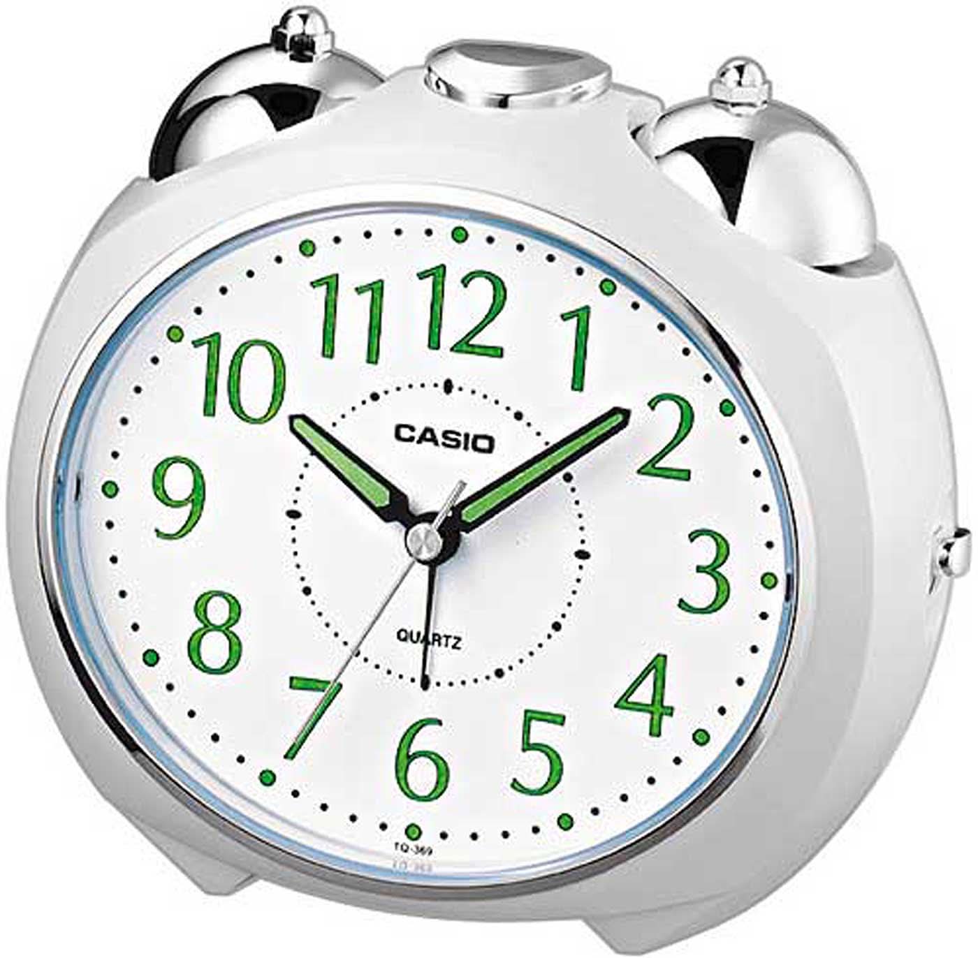 Casio Analog Alarm Clock 10.2 x 9.5 x 8.4 cm Plastic • Luminous Display • Snooze Function