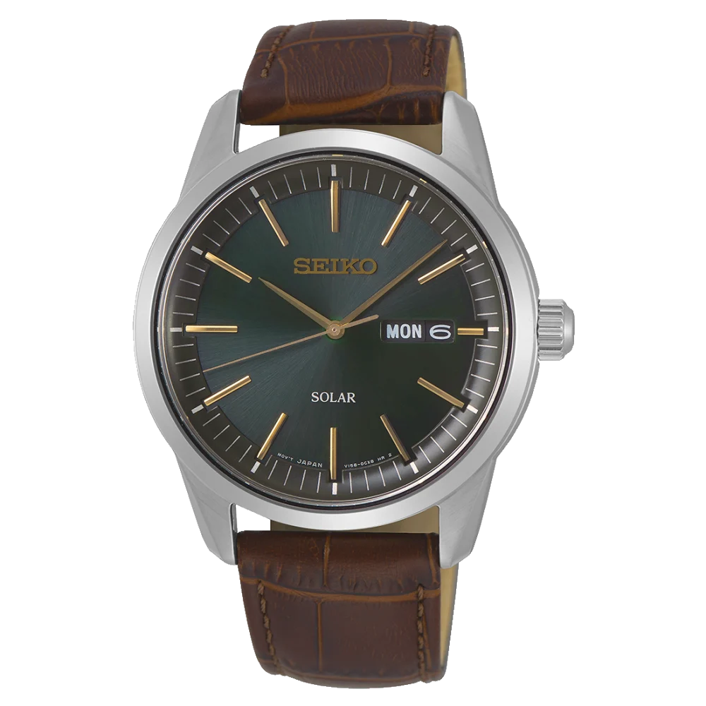 Seiko Conceptual SNE529P1 Men's Watch • Solar Powered • Sapphire Crystal