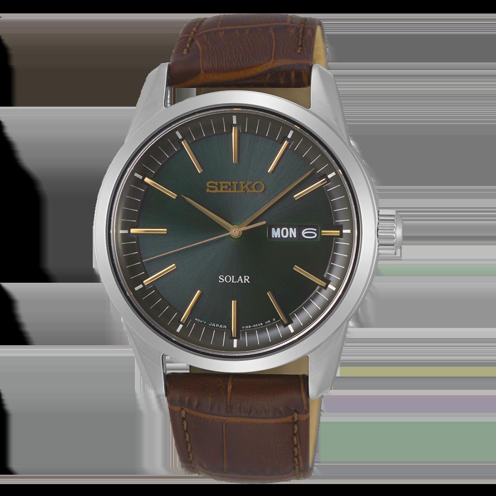 Seiko Conceptual SNE529P1 Men's Watch • Solar Powered • Sapphire Crystal