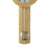 Wanduhr aus massivem Holz mit rundem Zifferblatt und Metallpendel, silberfarbene Details