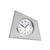 AMS F5175S Table Clock Silver • Radio-Controlled • Mineral Glass and Aluminum Front