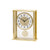 AMS Biel F5191 Table Clock Brass-Colored • Radio-Controlled • Arabic Numerals
