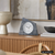 AMS F5176 Table Clock Natural Stone • Radio-Controlled Movement • Wooden Case with Stone Overlay