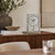 AMS Biel F5190 Table Clock Silver • Radio-Controlled Movement with Pendulum • Mineral Glass