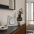 AMS F5175S Table Clock Silver • Radio-Controlled • Mineral Glass and Aluminum Front