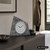 AMS F5176 Table Clock Natural Stone • Radio-Controlled Movement • Wooden Case with Stone Overlay