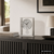 AMS Biel F5190 Table Clock Silver • Radio-Controlled Movement with Pendulum • Mineral Glass