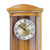 AMS Pendel-Wanduhr mit rundem Zifferblatt, römischen Ziffern und goldener Pendelkugel im Glas