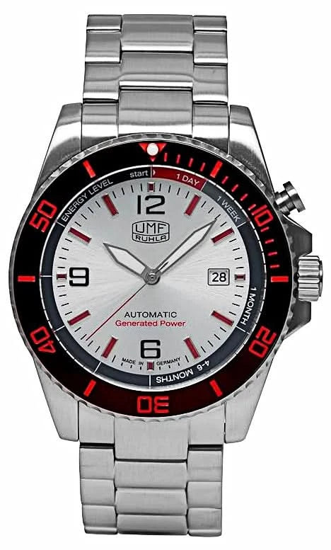 UMF Ruhla Kinetic Sport 1072M-1 Men's Watch • Made in Germany • Sapphire Crystal