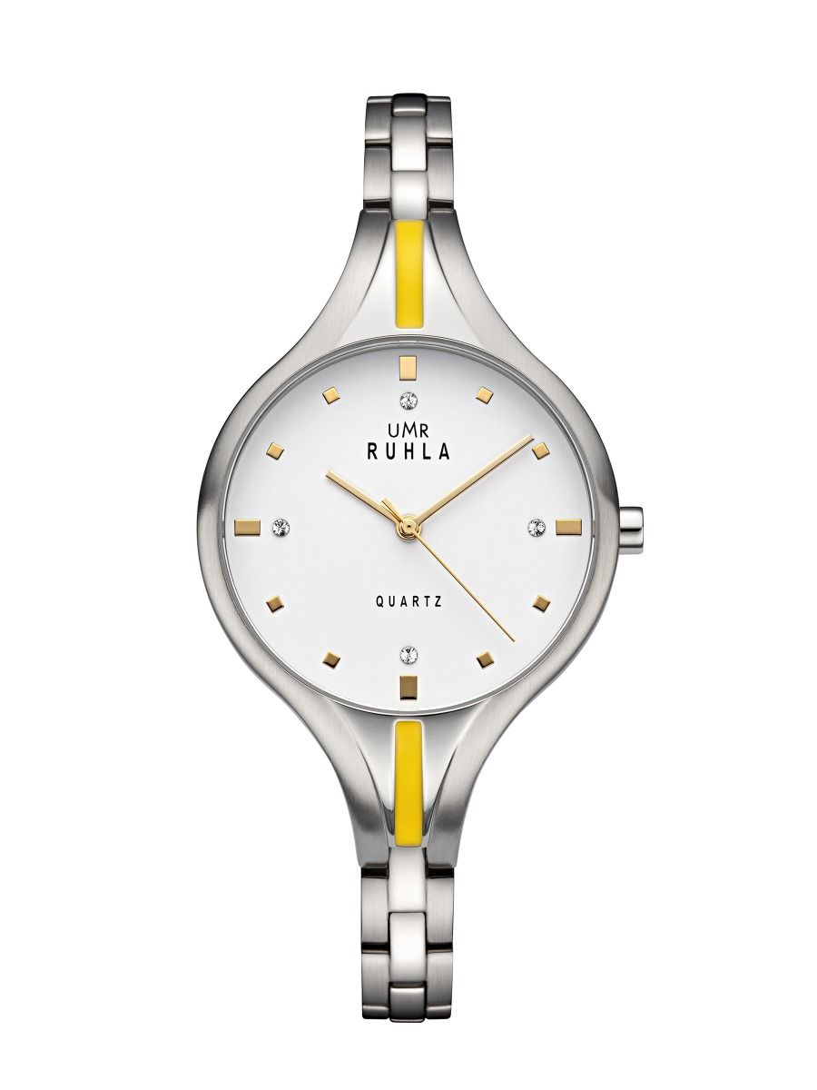 UMR Ruhla RUHLA-Style RS32216 Damen Armbanduhr Silber • Miyota Quarzwerk • Swarowski-Steinchen