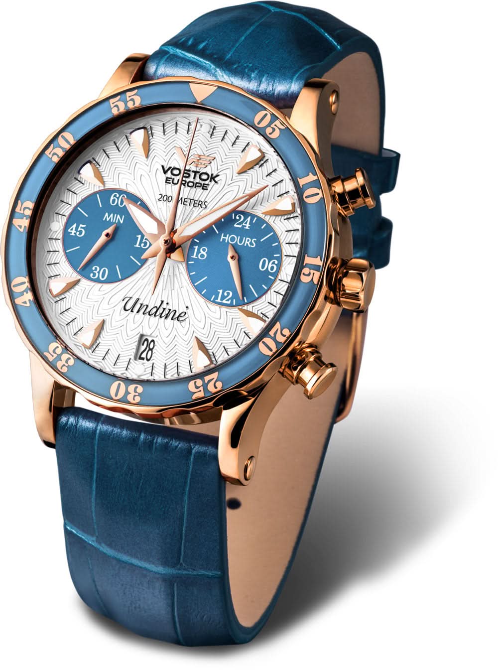 Vostok Europe Undiné VK64-515B527 Women's Watch • 20 Bar Water Resistant • K1 Safety Glass