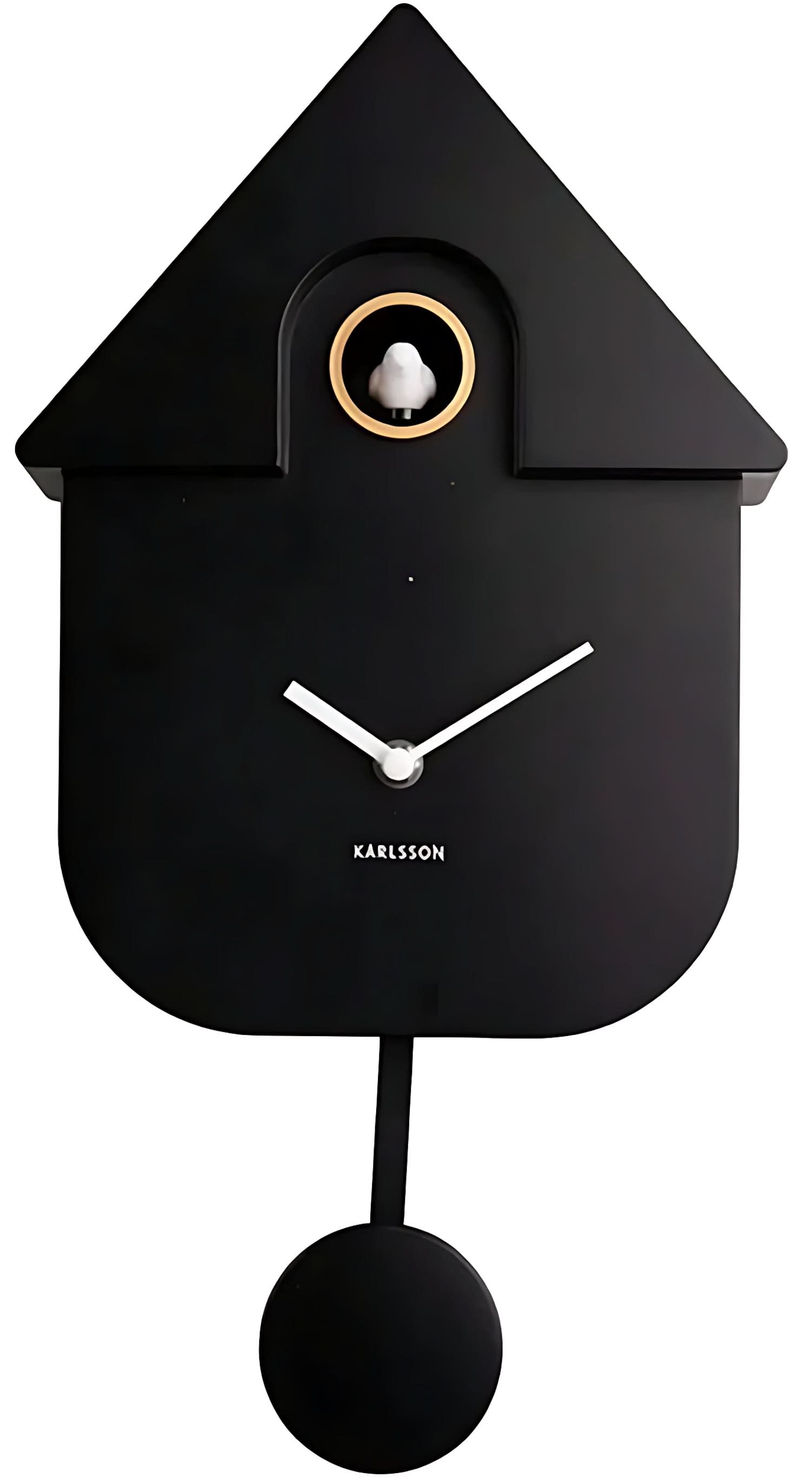 Karlsson Wall Clock 41x21.5x8.5 cm Plastic • Cuckoo Function • Automatic Night Shut-off