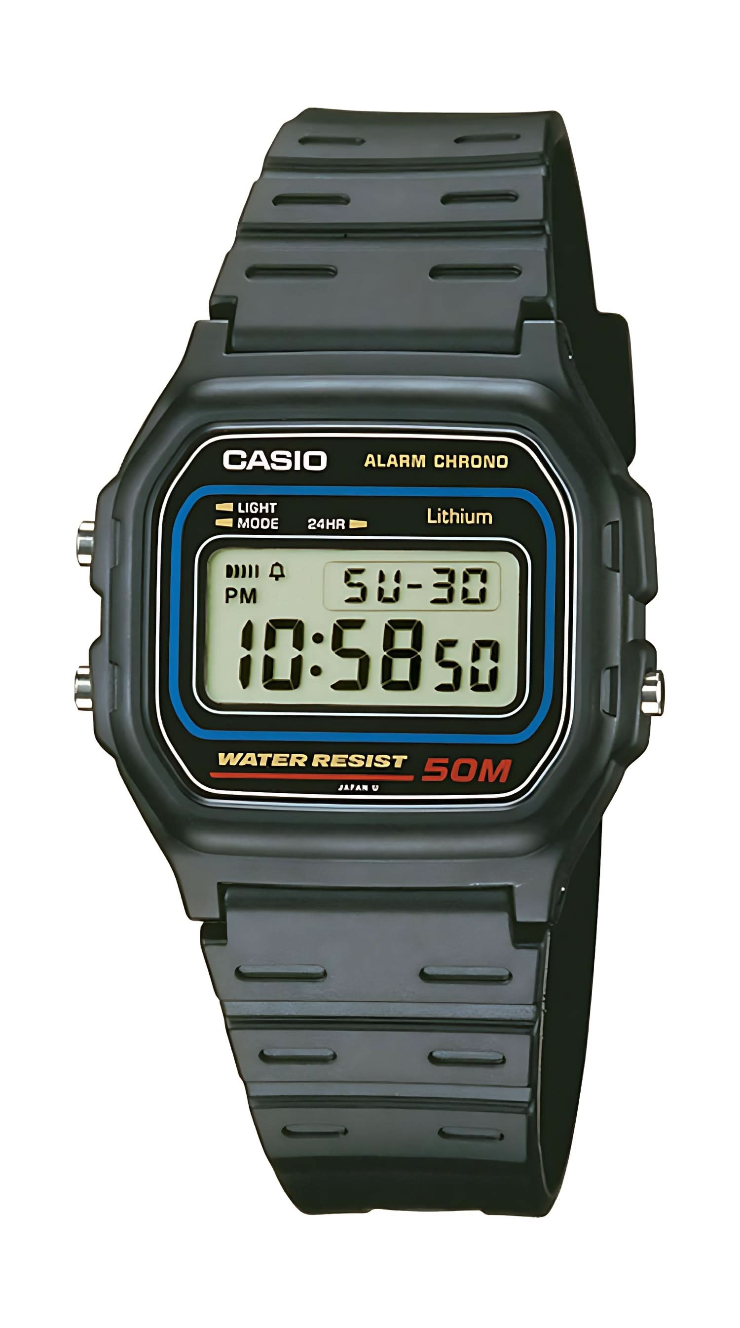 Casio Collection W-59-1VQES Men's Watch • Iconic Retro Design • 5 Bar Water Resistance