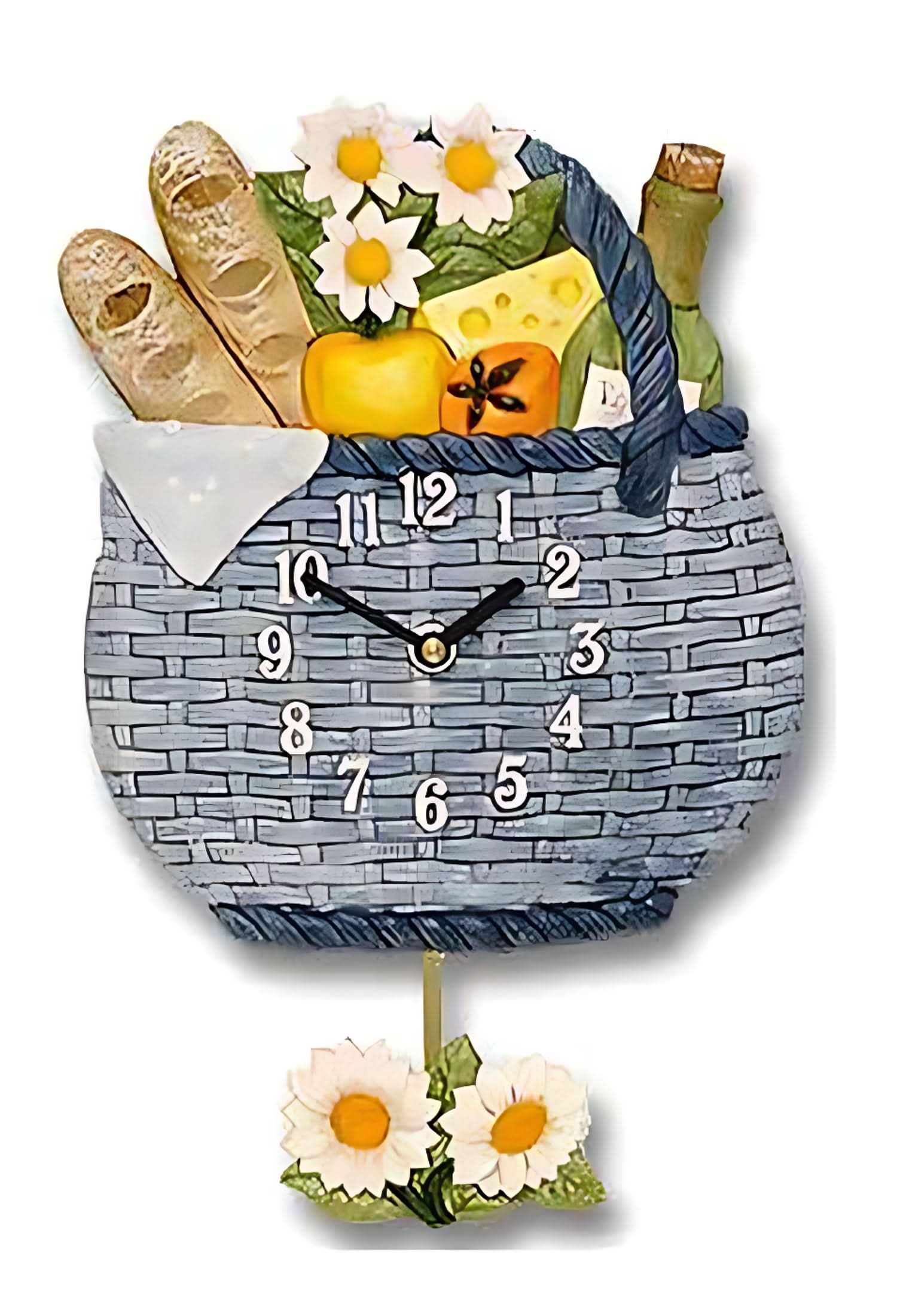 Terrastudio Wall Clock 32x23 cm Ceramic • Hand-painted • Made in Germany
