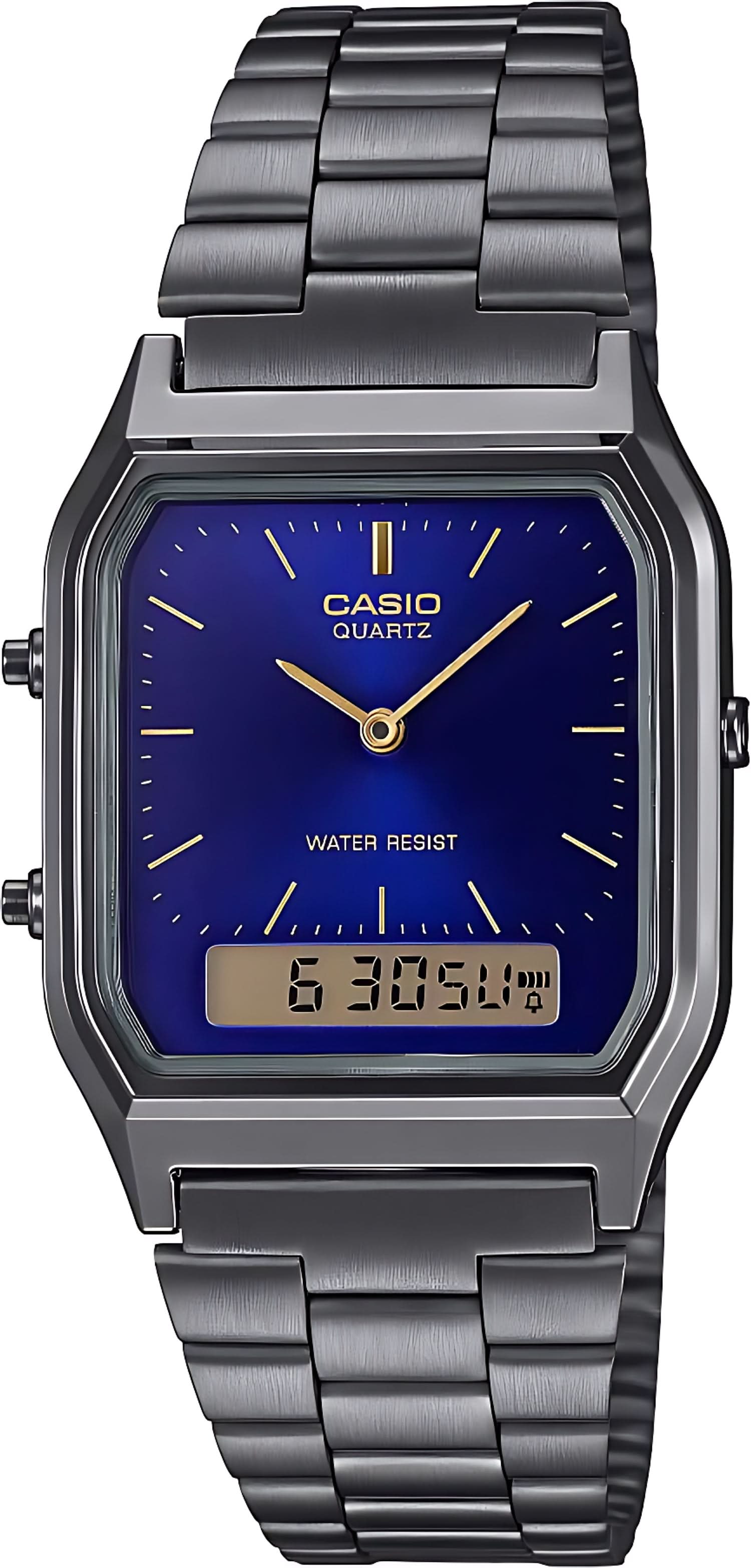 Casio Vintage AQ-230EGG-2AEF Watch • Iconic Retro Design • Dual Time Display