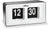 Atlanta Desk Clock 9x18x7 cm Plastic • Retro Flip Display • Quartz Movement