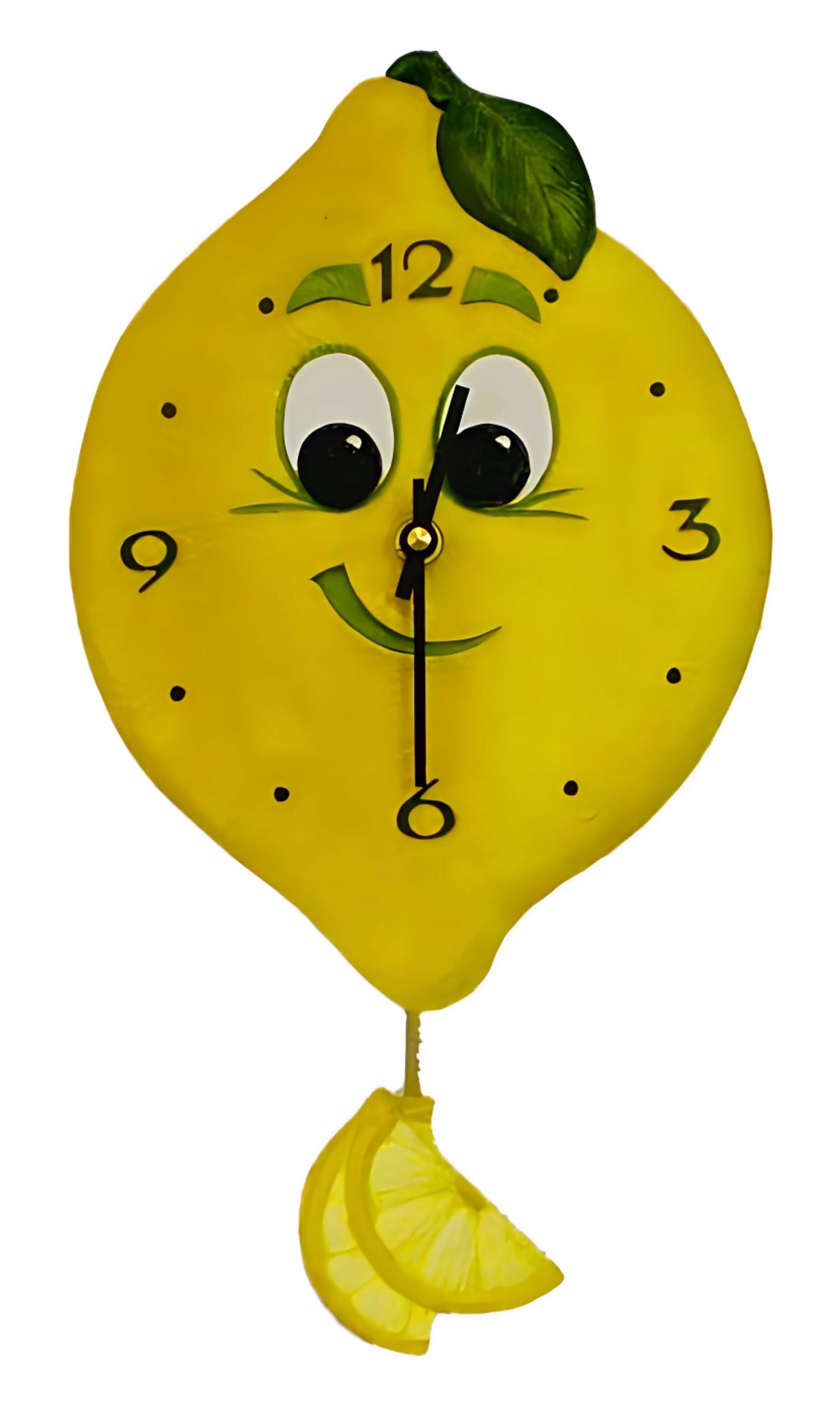 Terrastudio Wall Clock 26x19 cm Ceramic • Lemon Design • Hand-painted
