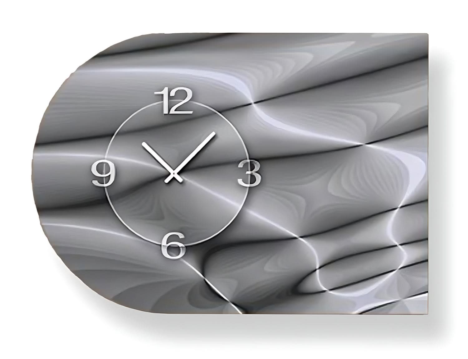 Dixtime Wall Clock 70x50x4 cm Aluminum • Silent Movement • Made in Germany