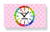 Dixtime Wall Clock 28x48 cm Aluminum • 3D Look • Learning Clock