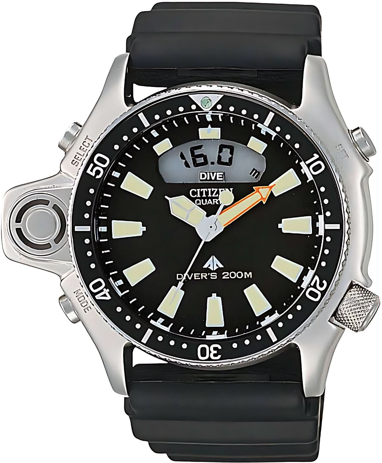 Citizen Promaster Marine JP2000-08E Men's Watch • Electronic Depth Gauge • 20 Bar